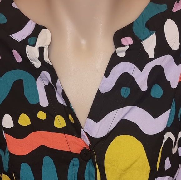 Gorman | Women's Midi Floated Dress | Ballon Sleeve | Size 10 | Multi colour - Picture 3 of 12